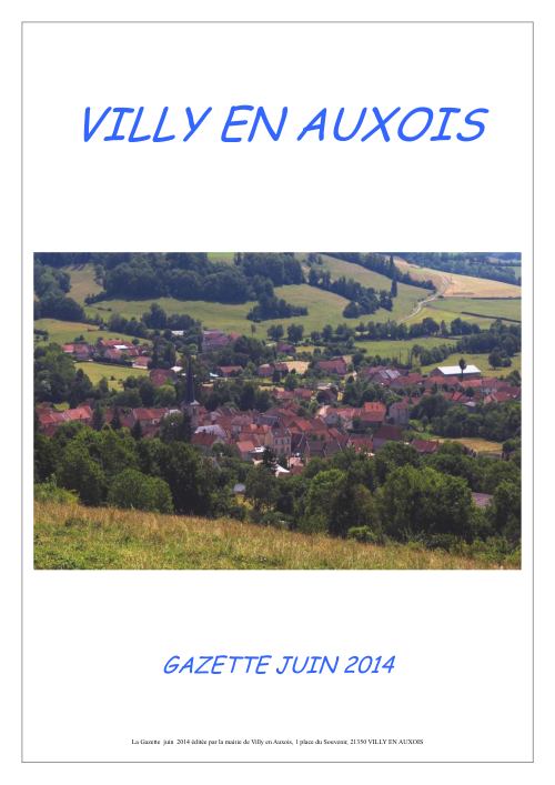 Gazette de Juin 2014