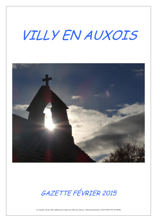 Gazette de Février 2015